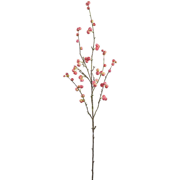 49.5" Artificial Crabapple Fruit Stem -Rose (Pack of 12) - FSB542-RO