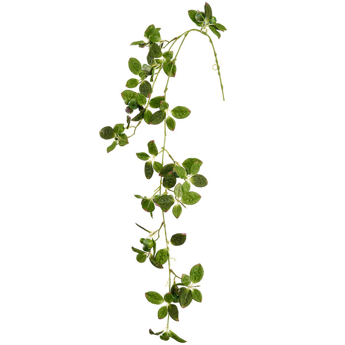 37.5" Hanging Artificial Crabapple Fruit Stem Vine -Green (Pack of 6) - FSB543-GR