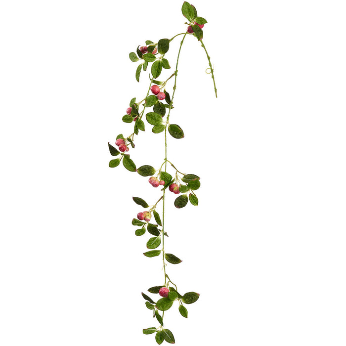 37.5" Hanging Artificial Crabapple Fruit Stem Vine -Rose (Pack of 6) - FSB543-RO