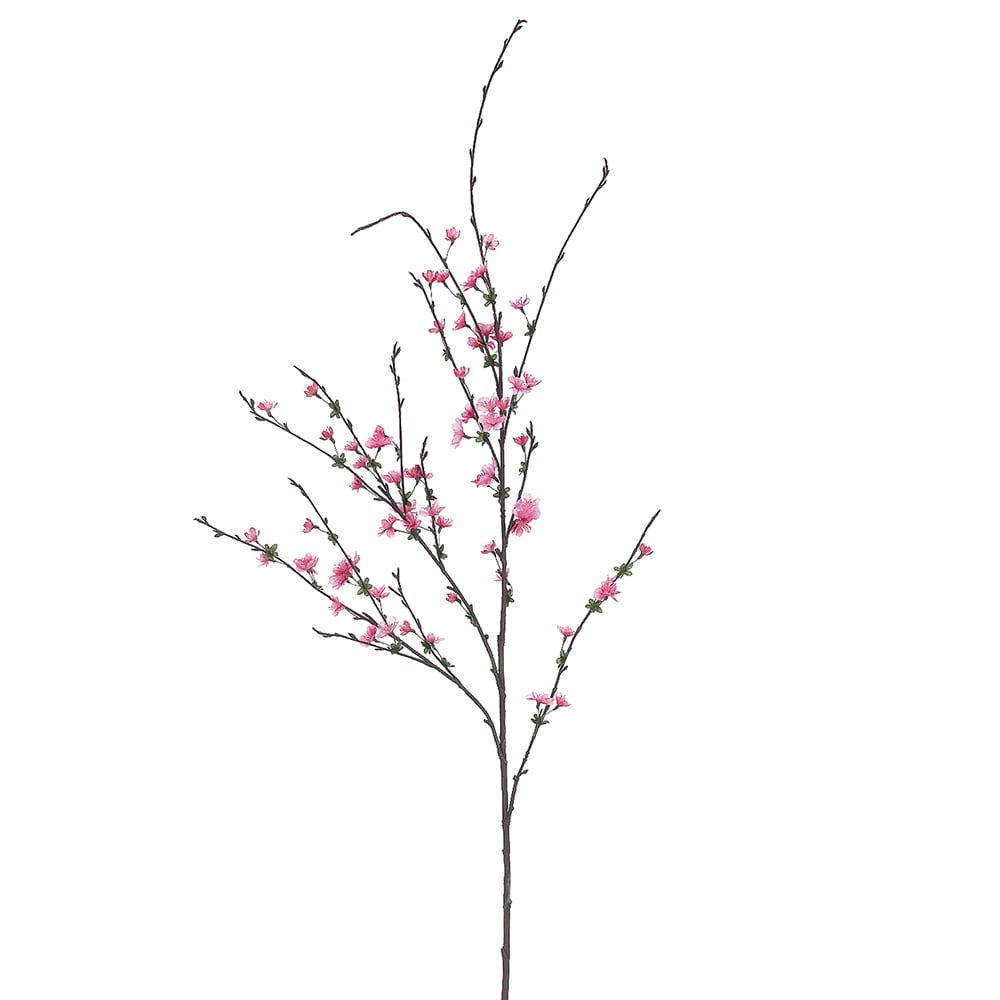 38" Silk Cherry Blossom Flower Spray Beauty Blossom Stem — Silks Are