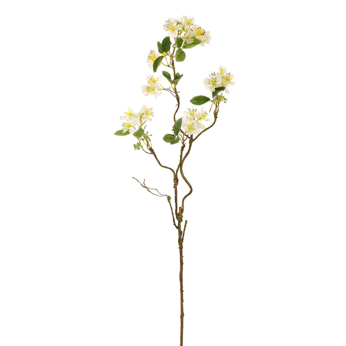 28" Silk Wild Blossom Flower Stem -Cream (pack of 12) - FSB559-CR