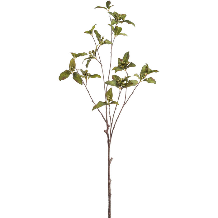 35" Artificial Berry Stem -Green (pack of 12) - FSB642-GR