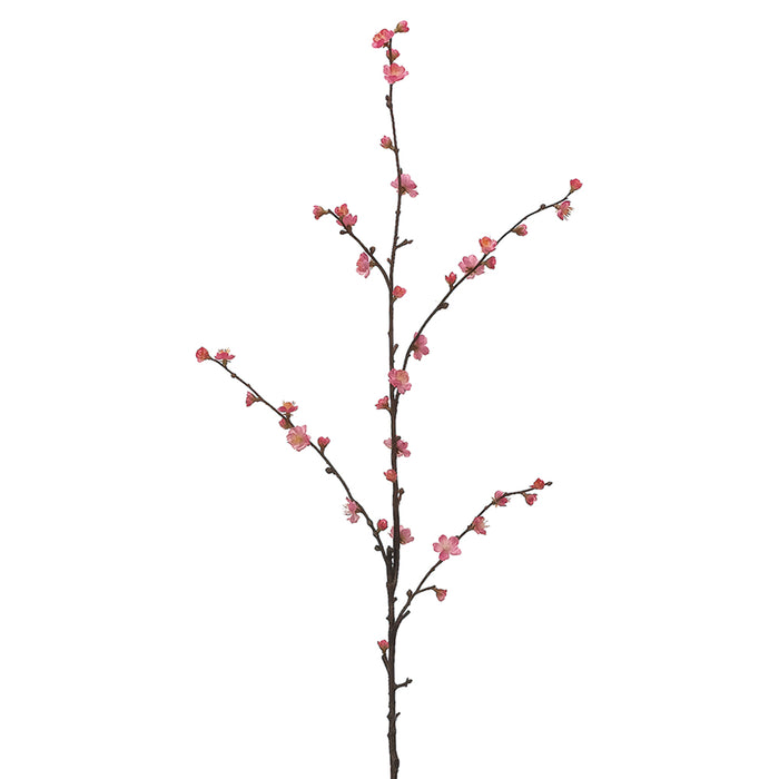46.5" Silk Plum Blossom Flower Spray -Pink (pack of 12) - FSB677-PK