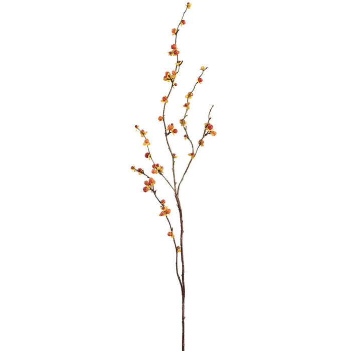 37" Artificial Bittersweet Berry Stem -Orange (Pack of 12) - FSB684-OR