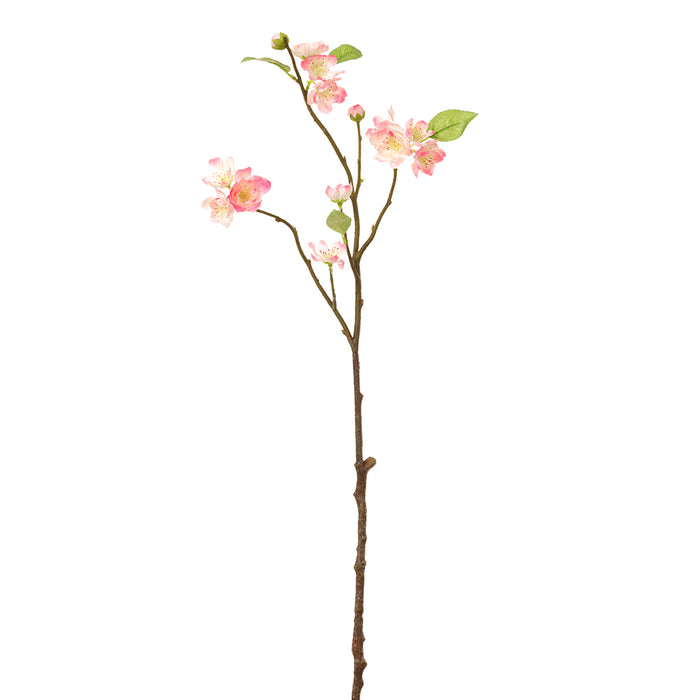 24" Silk Cherry Blossom Flower Stem -Pink (pack of 12) - FSB687-PK