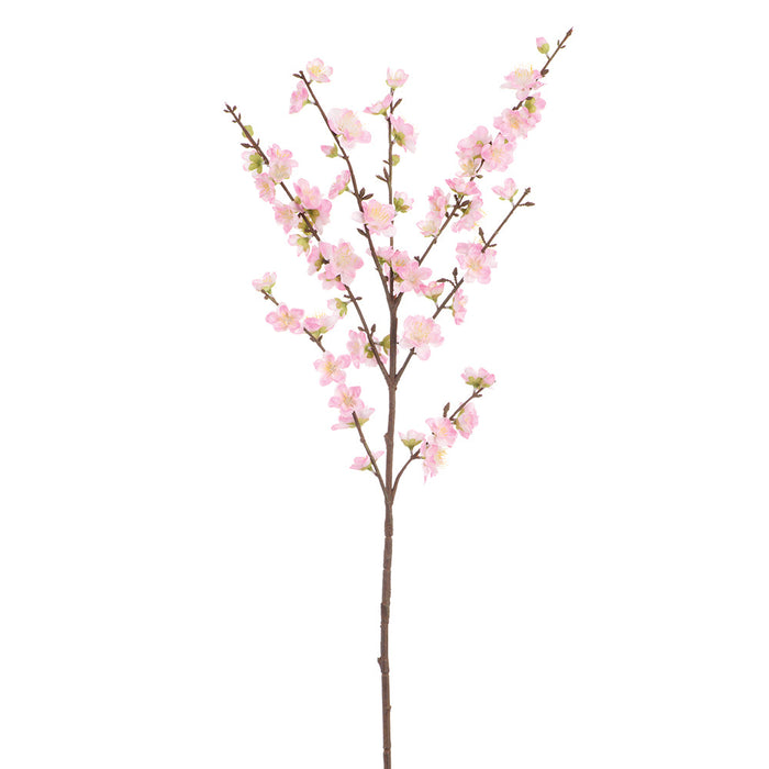 40" Plum Blossom Silk Flower Stem -Pink (Pack of 12) - FSB704-PK