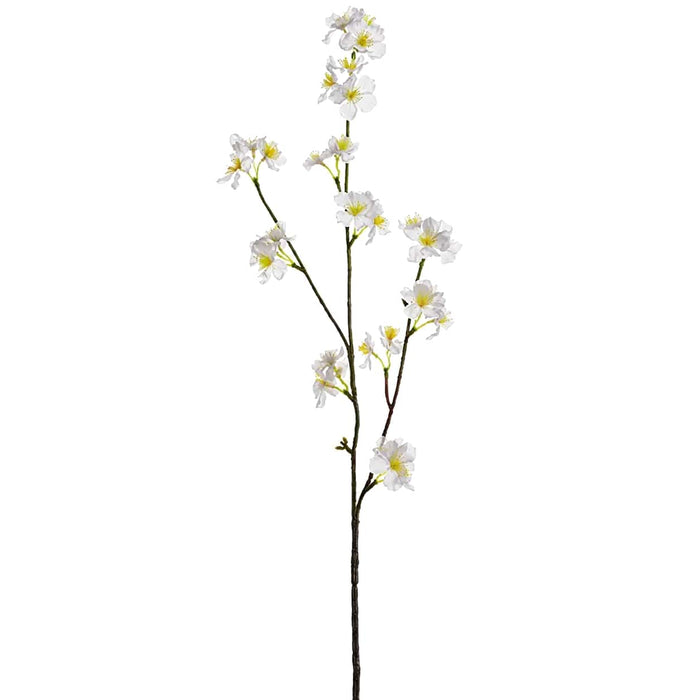 31" Silk Quince Blossom Flower Spray -Gray (Pack of 12) - FSB710-GY