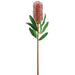 30" Artificial Banksia Protea Flower Stem -Red/Burgundy (Pack of 12) - FSB784-RE/BU