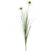31.5" Rudbeckia Black-Eyed Susan & Grass Silk Flower Stem -White (Pack of 20) - FSB811-WH