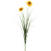 31.5" Rudbeckia Black-Eyed Susan & Grass Silk Flower Stem -Yellow (Pack of 20) - FSB811-YE