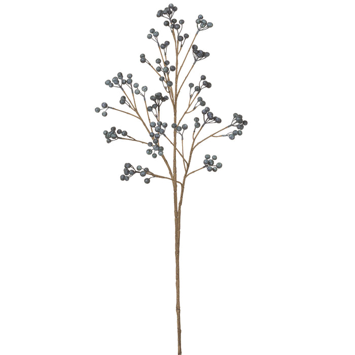 37" Artificial Berry Stem -Blue (Pack of 12) - FSB861-BL