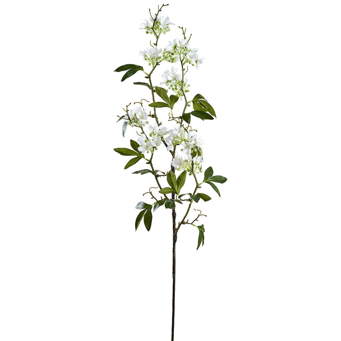 41.5" Mock Orange Blossom Silk Flower Stem -White (Pack of 12) - FSB911-WH