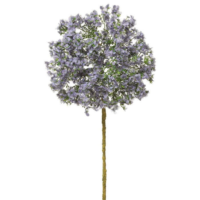 18" Silk Mini Blossom Flower Stem -Lavender/Purple (pack of 12) - FSB989-LV/PU