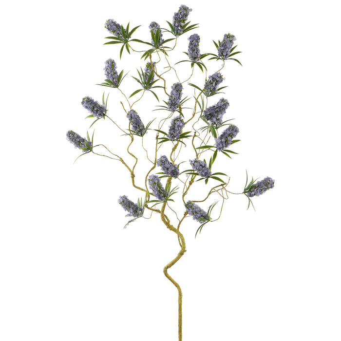 43" Silk Mountain Blossom Flower Stem -Purple (pack of 12) - FSB993-PU