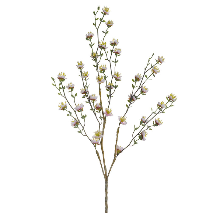 40" Silk Plum Blossom Flower Stem -Pink (pack of 12) - FSB994-PK