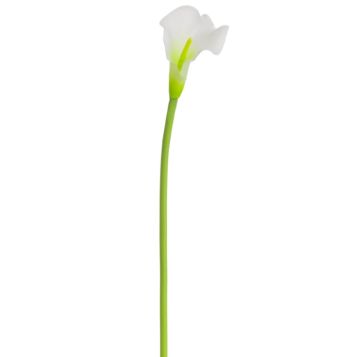 26" Soft PE Artificial Calla Lily Flower Stem -White (pack of 12) - FSC002-WH