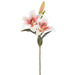 33.5" Casablanca Lily Faux Flower Stem -White/Rubrum (Pack of 12) - FSC004-WH/RB
