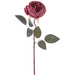 19" Cabbage Rose Silk Flower Stem -Burgundy (Pack of 12) - FSC005-BU
