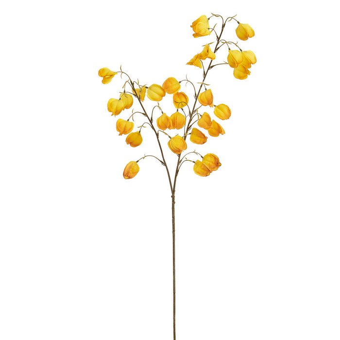 38" Artificial Chinese Lantern Flower Stem -Yellow (Pack of 12) - FSC015-YE