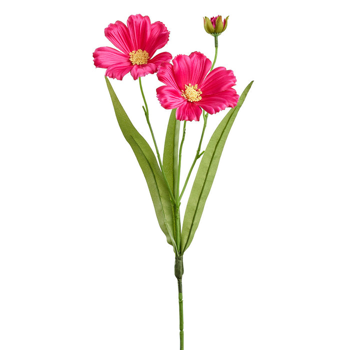 16.5" Cosmos Silk Flower Stem -Fuchsia (Pack of 12) - FSC034-FU