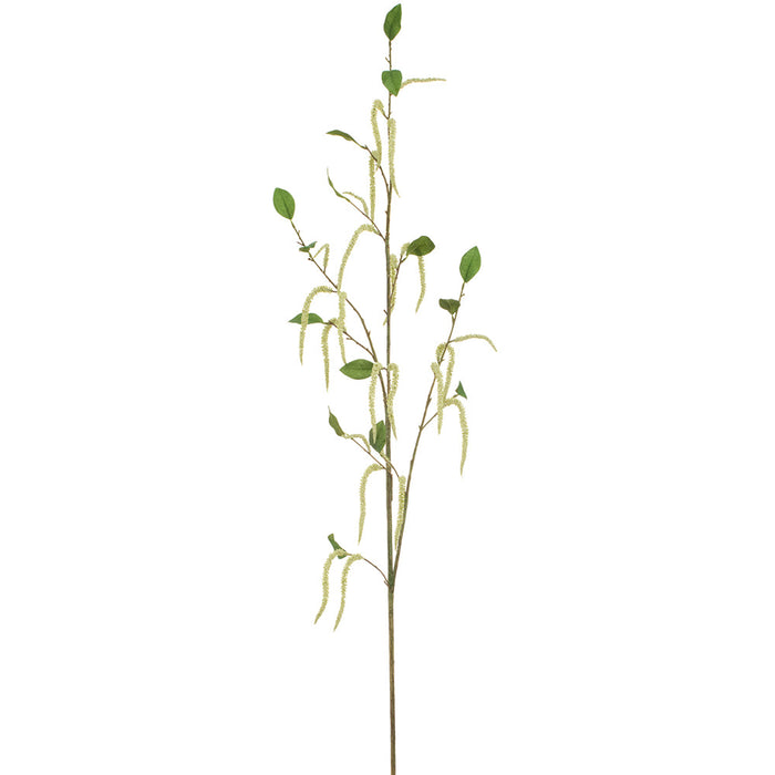 58" Catkin Artificial Flower Stem -Cream/Green (Pack of 12) - FSC062-CR/GR