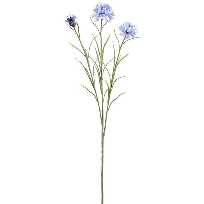 25.5" Silk Cornflower Flower Stem -Helio (pack of 12) - FSC071-HE