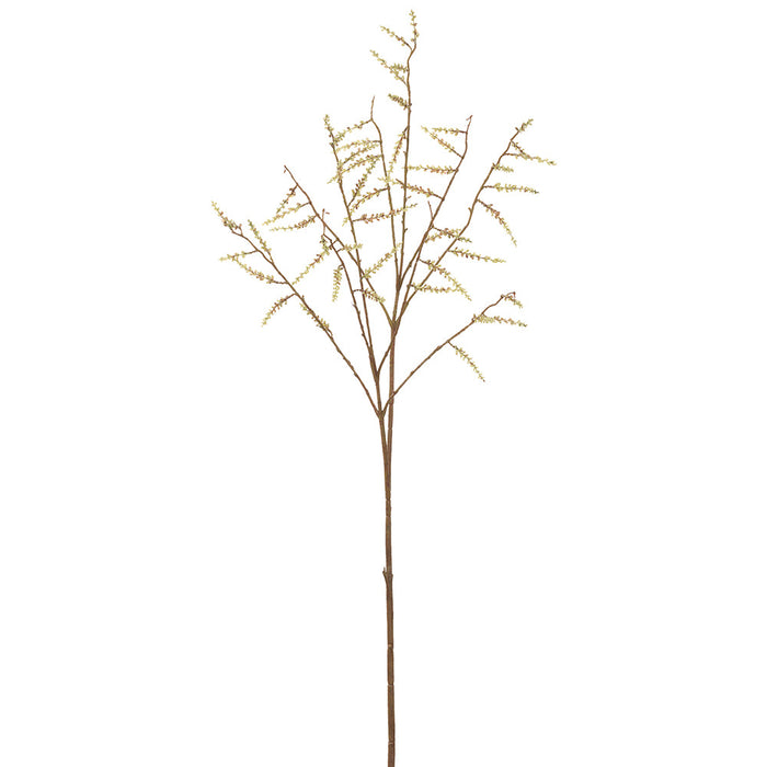 51" Catkin Artificial Flower Stem -Green/Brown (pack of 12) - FSC088-GR/BR