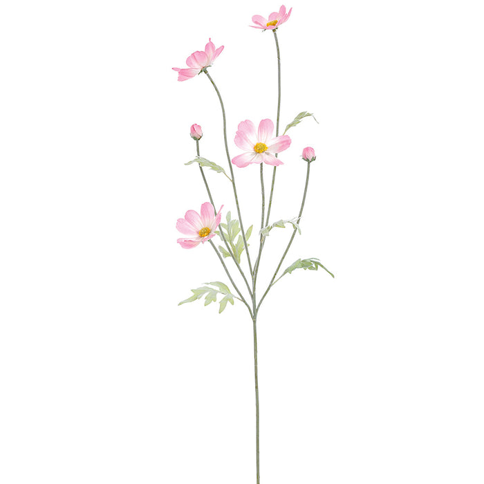 24.5" Cosmos Silk Flower Stem -Pink (Pack of 12) - FSC106-PK
