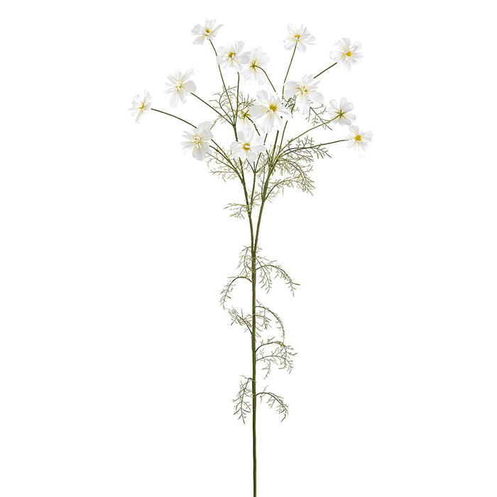 57" Cosmos Silk Flower Stem -White (Pack of 6) - FSC113-WH