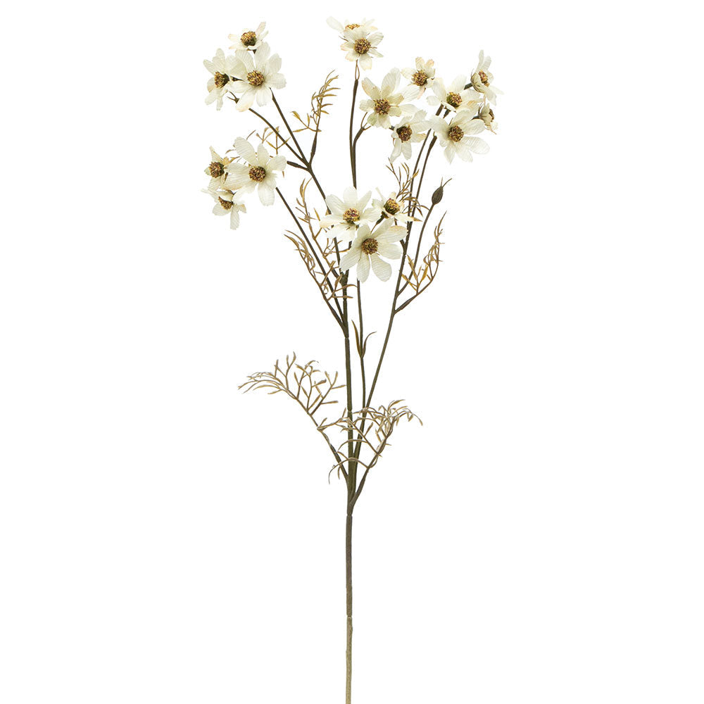 31" Silk Cosmos Flower Stem -Cream (pack of 12) - FSC143-CR