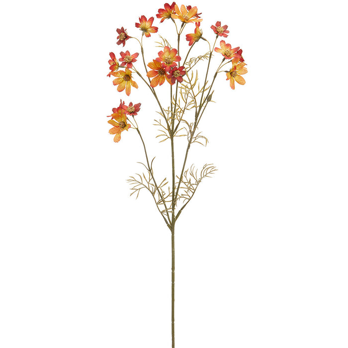 31" Silk Cosmos Flower Stem -Orange (pack of 12) - FSC143-OR