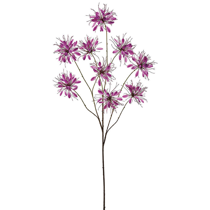 50.5" Cleome Spinosa Spiny Spiderflower Silk Flower Stem -Orchid (Pack of 6) - FSC183-OC