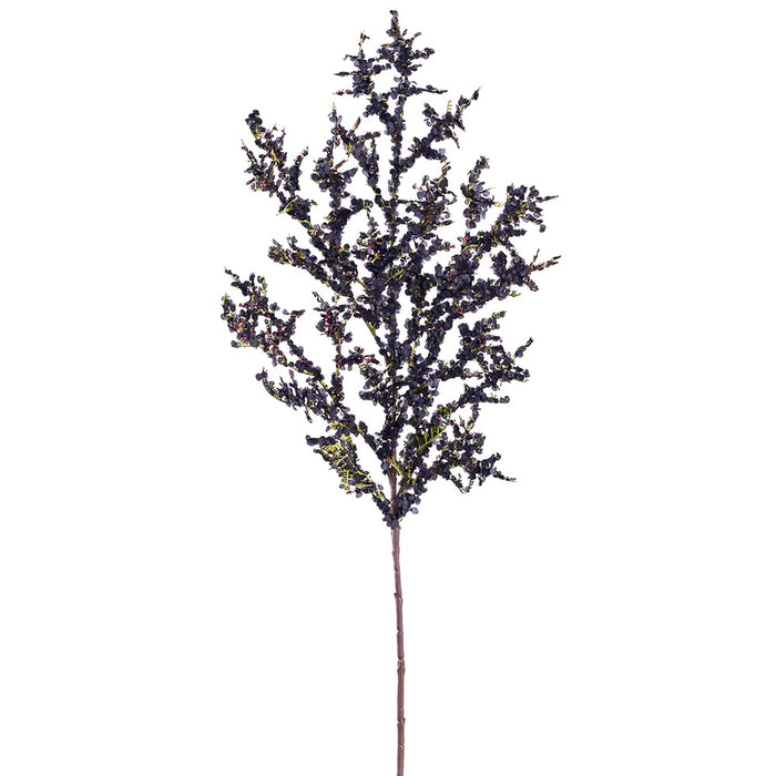 27" Artificial Caspia Flower Stem -Black (Pack of 12) - FSC207-BK