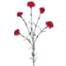 27.5" Silk Mini Carnation Flower Spray -Crimson (pack of 12) - FSC219-CS