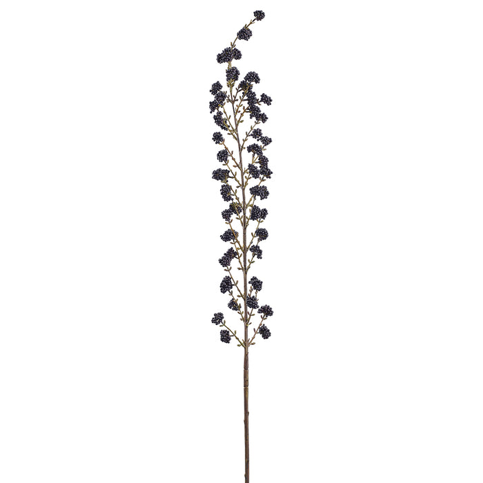 47.5" Artificial Callicarpa Mulberry Stem -Black (Pack of 12) - FSC230-BK