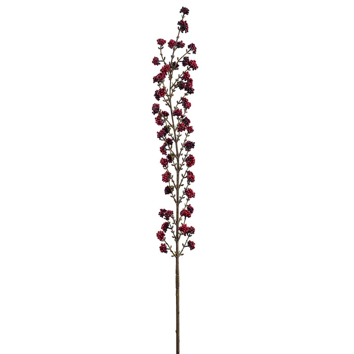 47.5" Artificial Callicarpa Mulberry Stem -Burgundy (Pack of 12) - FSC230-BU