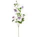 58" Silk Clematis Flower Stem -Purple (pack of 12) - FSC244-PU