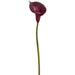 33" Large Calla Lily Silk Flower Stem -Plum (Pack of 8) - FSC264-PL