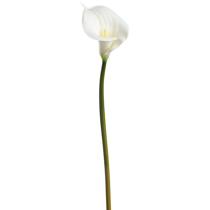 33" Large Calla Lily Silk Flower Stem -White (Pack of 8) - FSC264-WH
