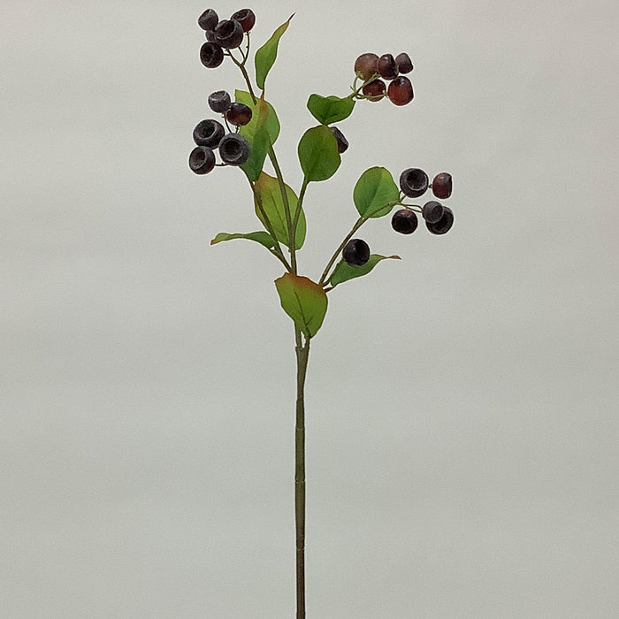 26" Artificial Crabapple Berry Stem -Burgundy (Pack of 12) - FSC266-BU