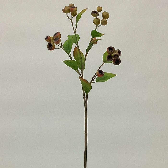 26" Artificial Crabapple Berry Stem -Tan (Pack of 12) - FSC266-TN