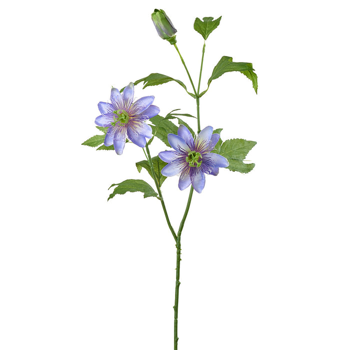 27" Clematis Silk Flower Stem -Lavender (pack of 12) - FSC306-LV