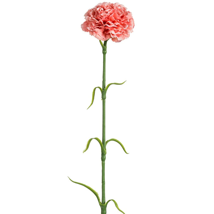 17" Carnation Silk Flower Stem -Pink (pack of 12) - FSC458-PK