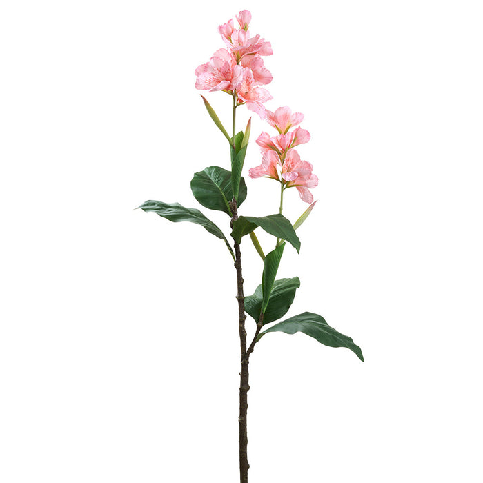 56.5" Canna Lily Silk Flower Stem -Pink (pack of 6) - FSC481-PK