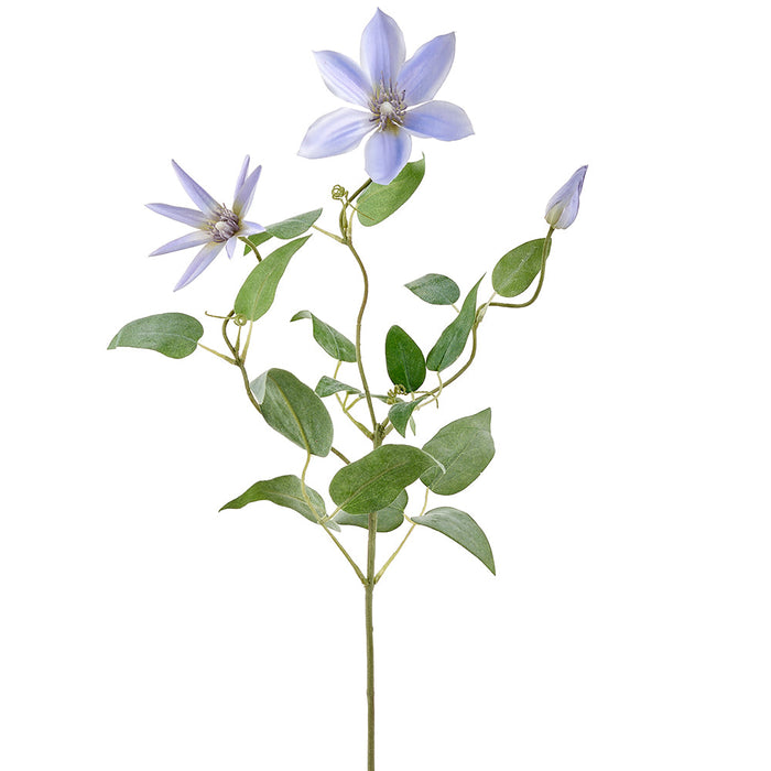28" Clematis Silk Flower Stem -Purple (Pack of 12) - FSC504-PU