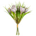 9" Crocus Silk Flower Stem Bundle -Lavender/Cream (pack of 12) - FSC571-LV/CR