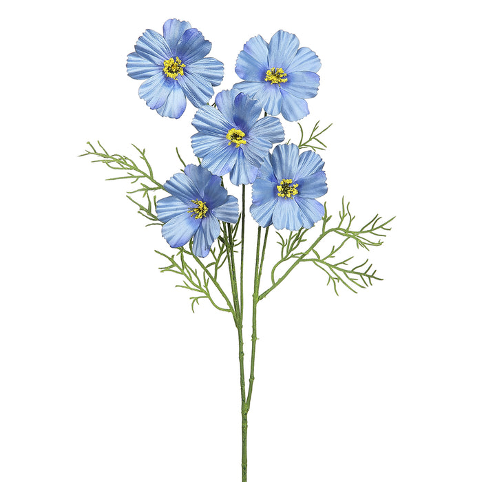 26" Cosmos Silk Flower Stem -Blue (pack of 12) - FSC699-BL