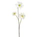 35" Clematis Silk Flower Stem -White (Pack of 12) - FSC861-WH