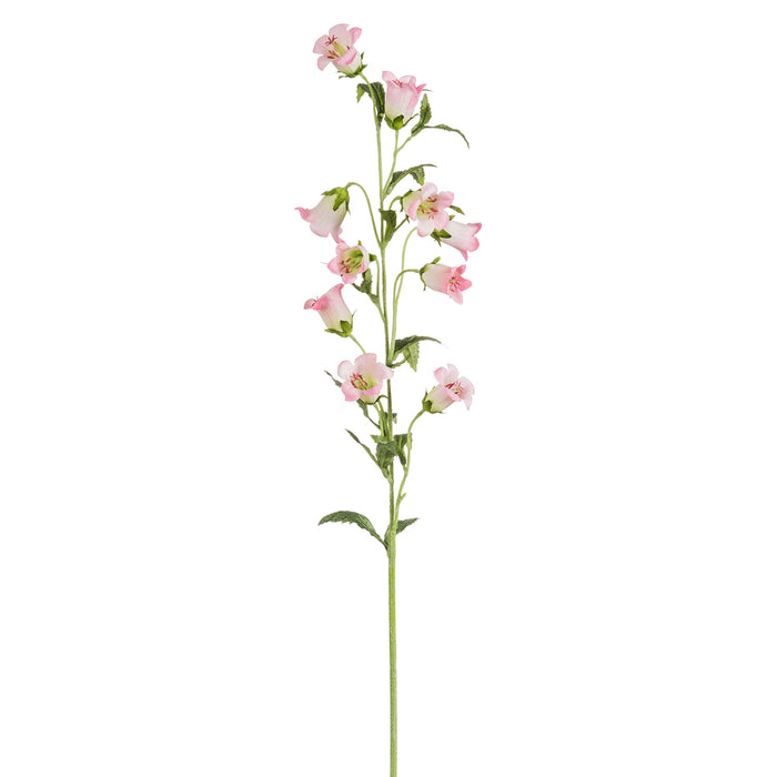 34.5" Silk Bellflower Campanula Flower Stem -Light Pink (pack of 12) - FSC968-PK/LT