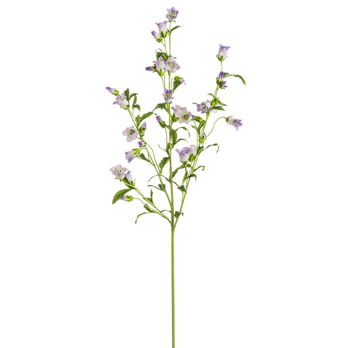 44" Silk Bellflower Campanula Flower Stem -Lavender (pack of 6) - FSC996-LV